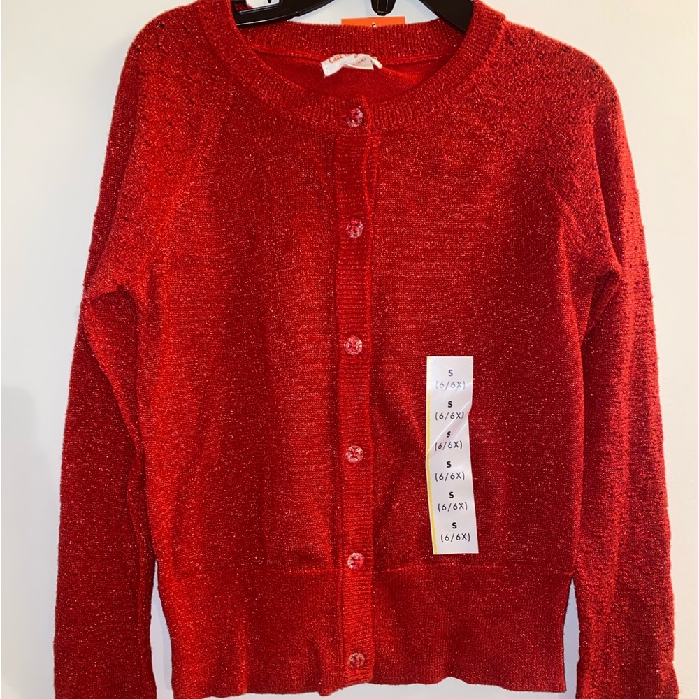 Cat & Jack Red Cartigan